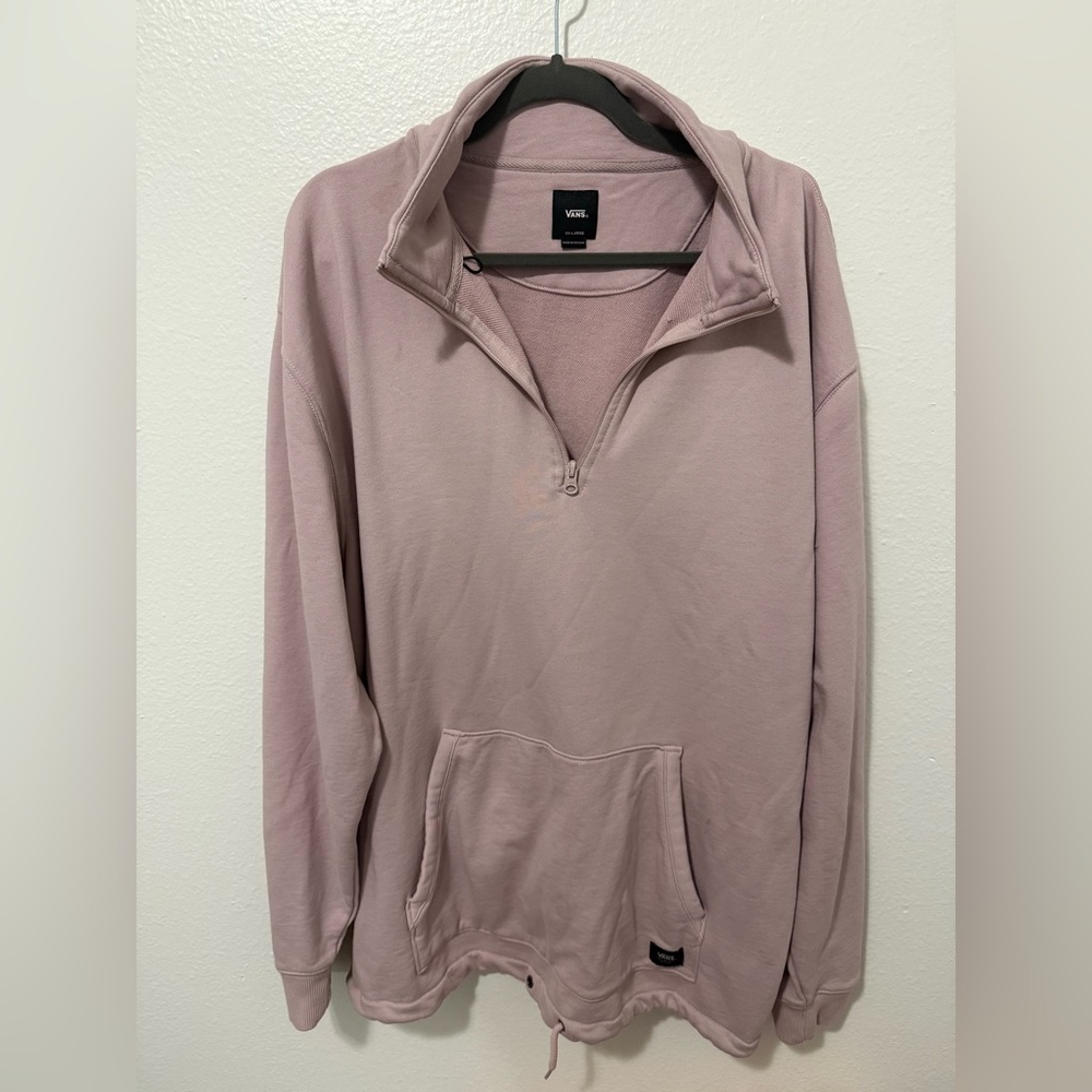 Vans Mauve Quarter-Zip Pullover Hoodie